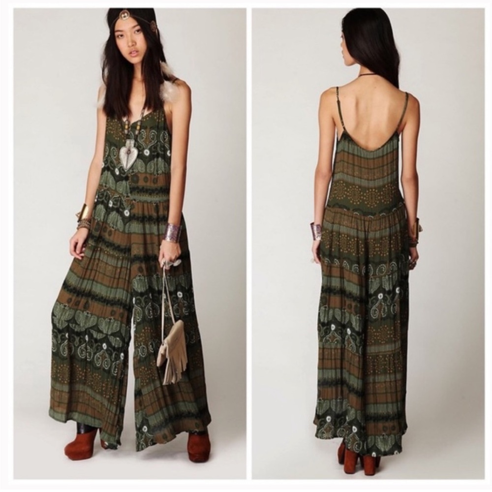 Free People Rare Paisley Jumpsuit